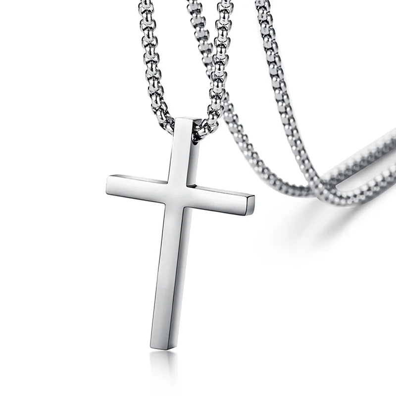 Minimalist Stainless Steel Cross Necklace