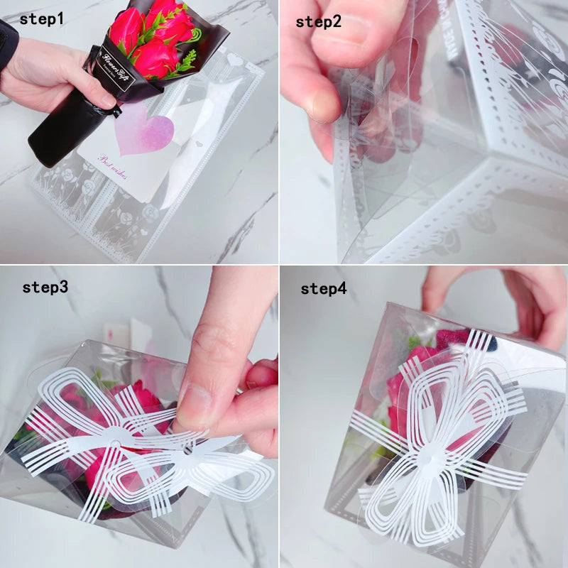 Rose Soap Flower Bouquet Gift Box