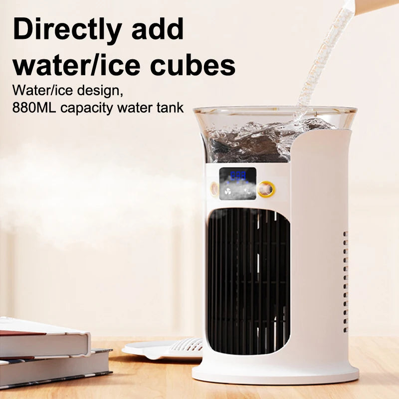 Portable USB Liquid Air Cooler & Humidifier