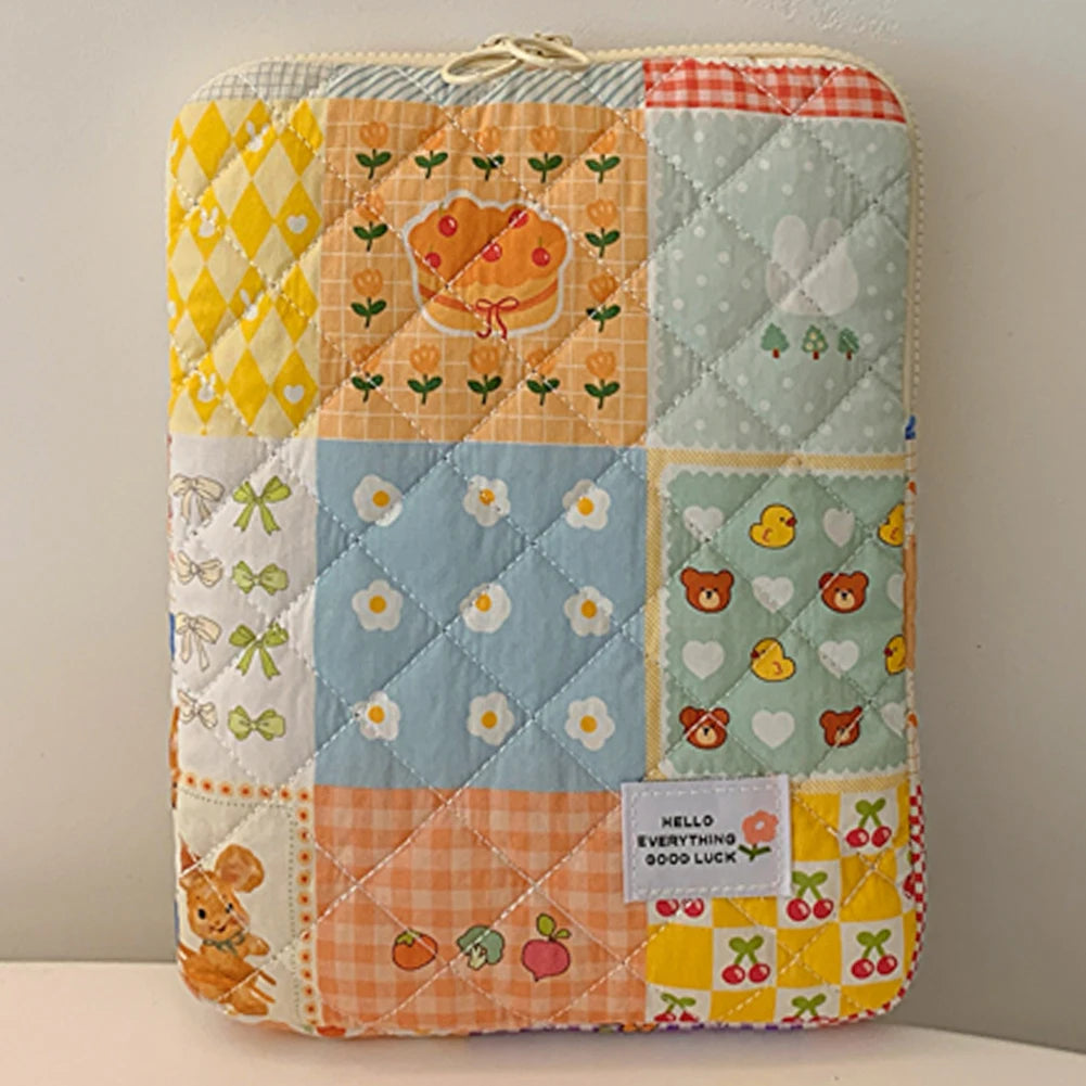 11/13/15 Inch Flower Pattern Laptop Sleeve Case Bag Shockproof Computer Cover Bag Laptop Protective Bag for MacBook Air Ipad