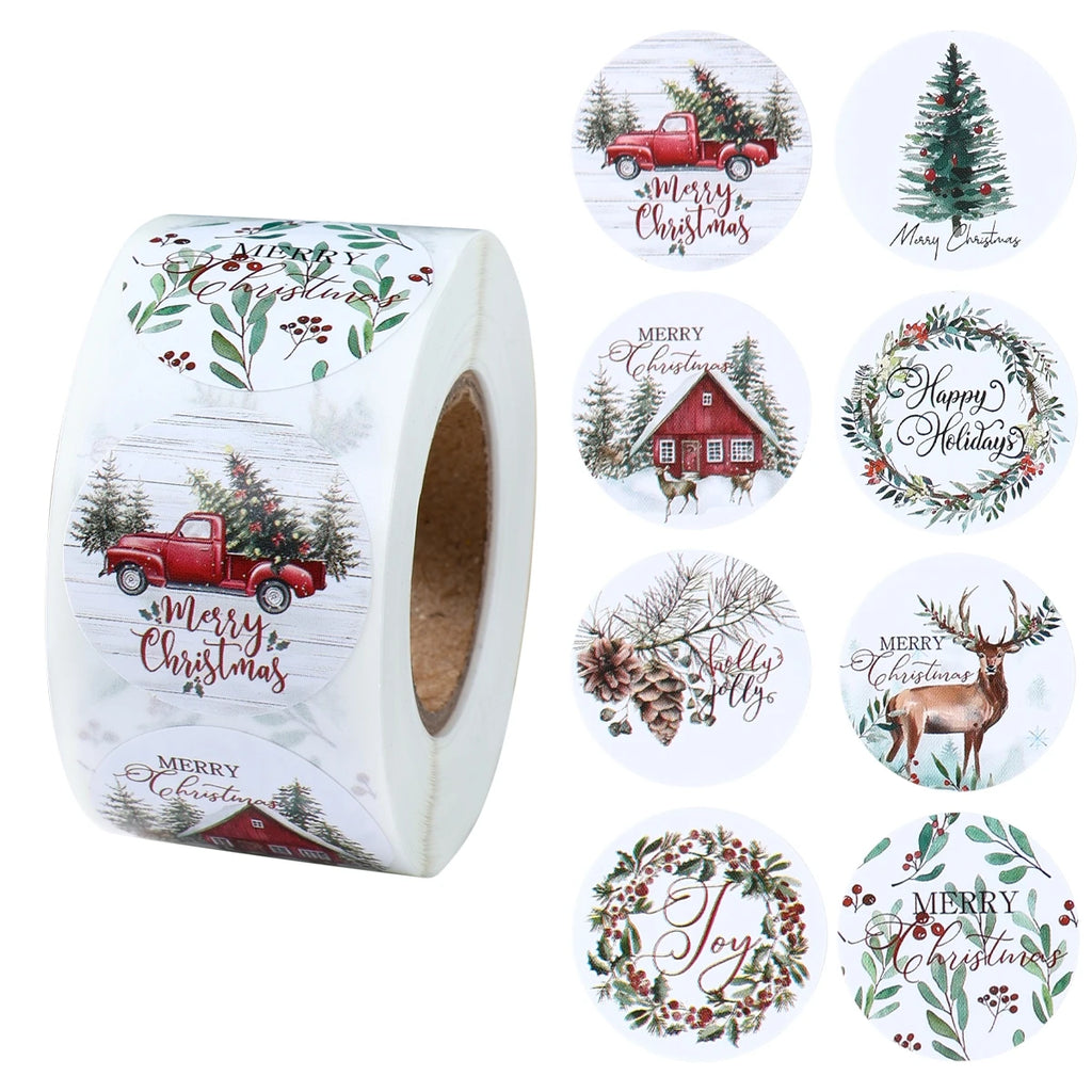 500Pcs Christmas Stickers Set