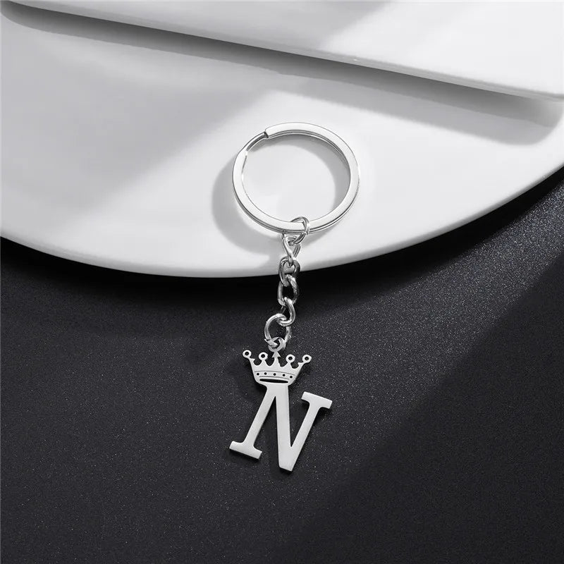 Royal Initial Keychain Charm