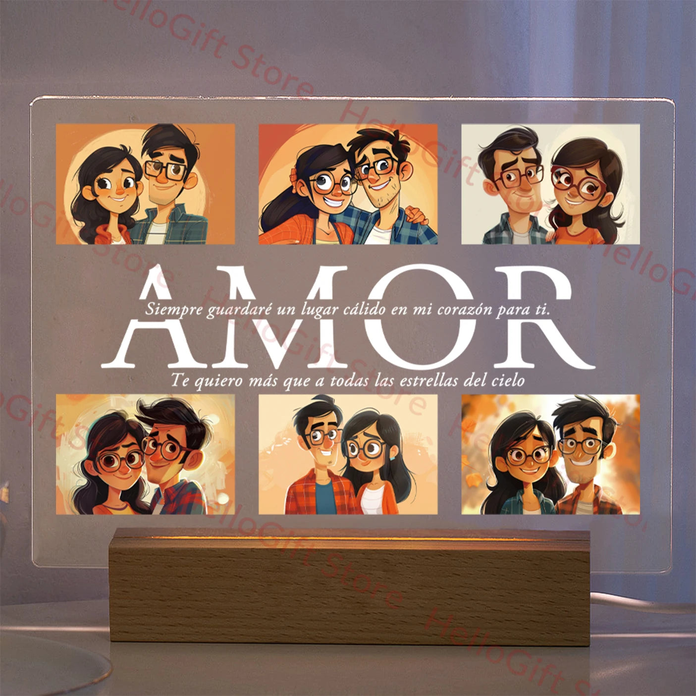 Memory Glow 3D Personalized Night Light