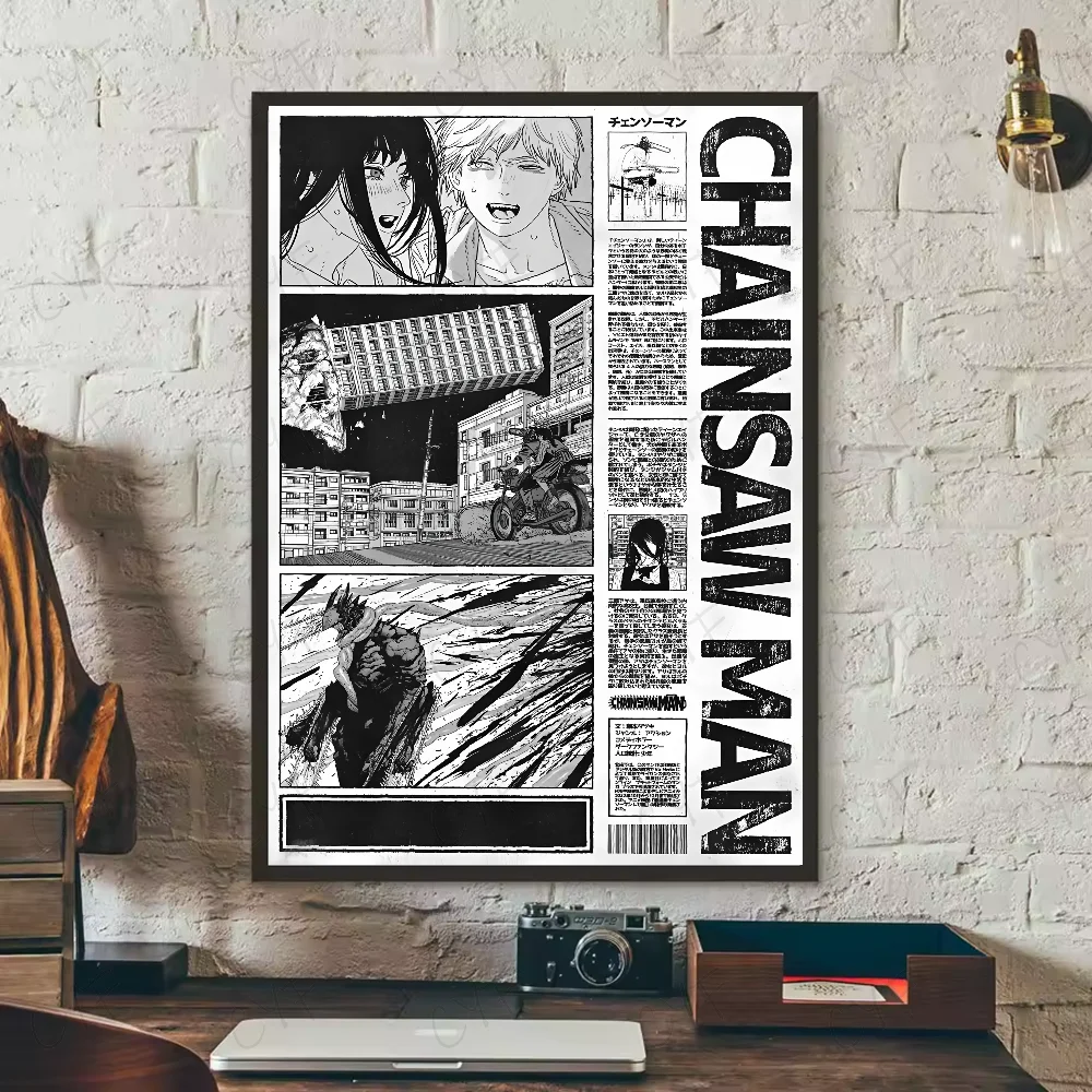 Chainsaw Man Anime Poster – Waterproof Wall Art