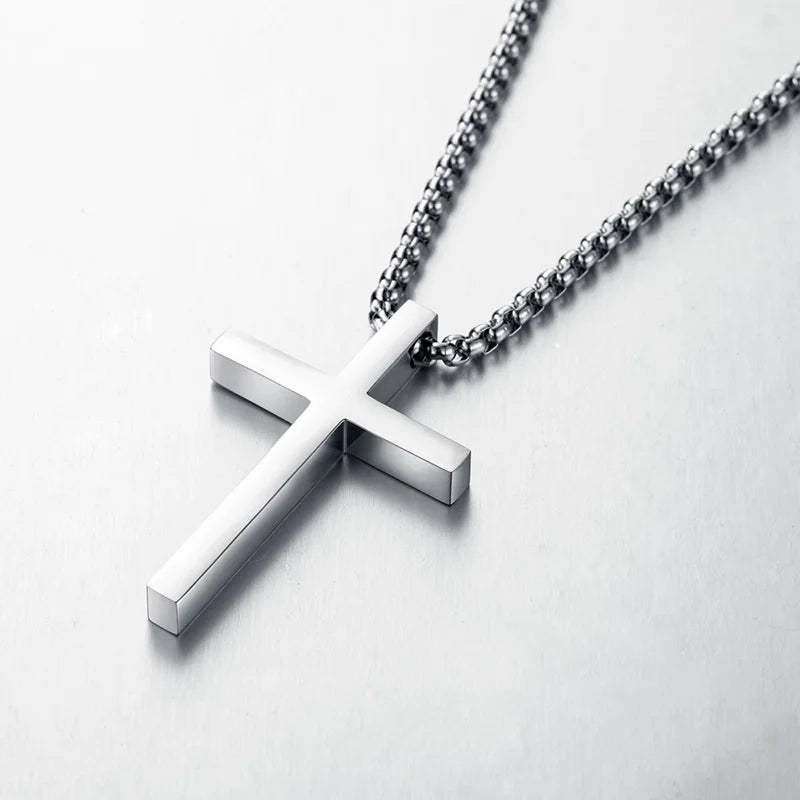 Minimalist Stainless Steel Cross Necklace