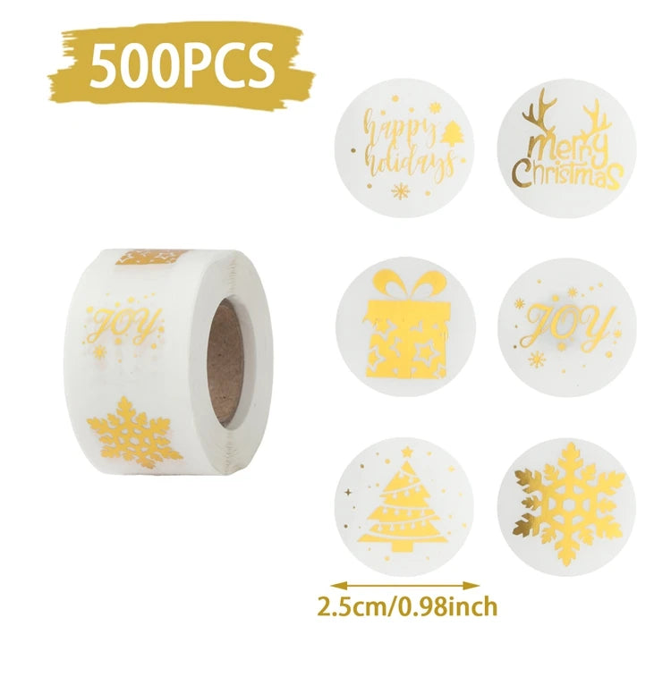 500Pcs Christmas Stickers Set