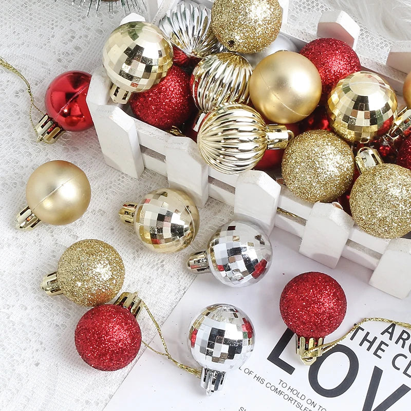 Elegant Xmas Tree Decorations for Home, Party, and New Year 2026 Décor