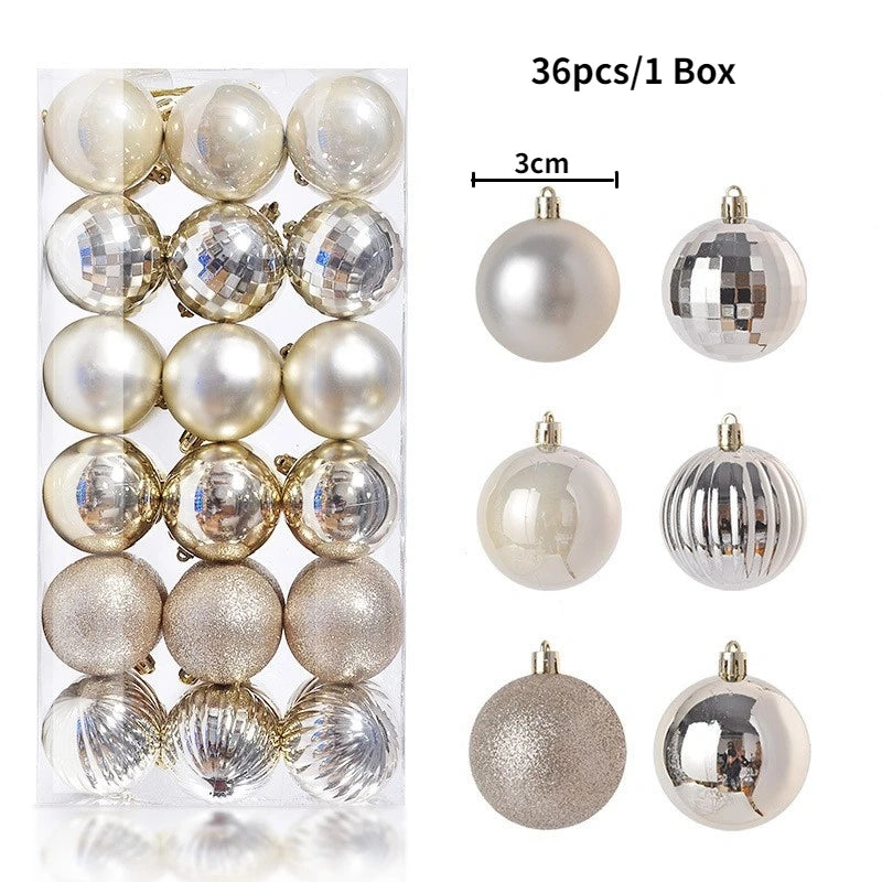 Elegant Xmas Tree Decorations for Home, Party, and New Year 2026 Décor