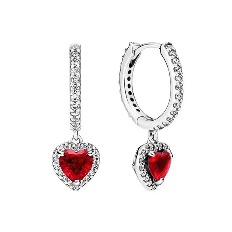 Radiant Heart Sterling Silver Earrings