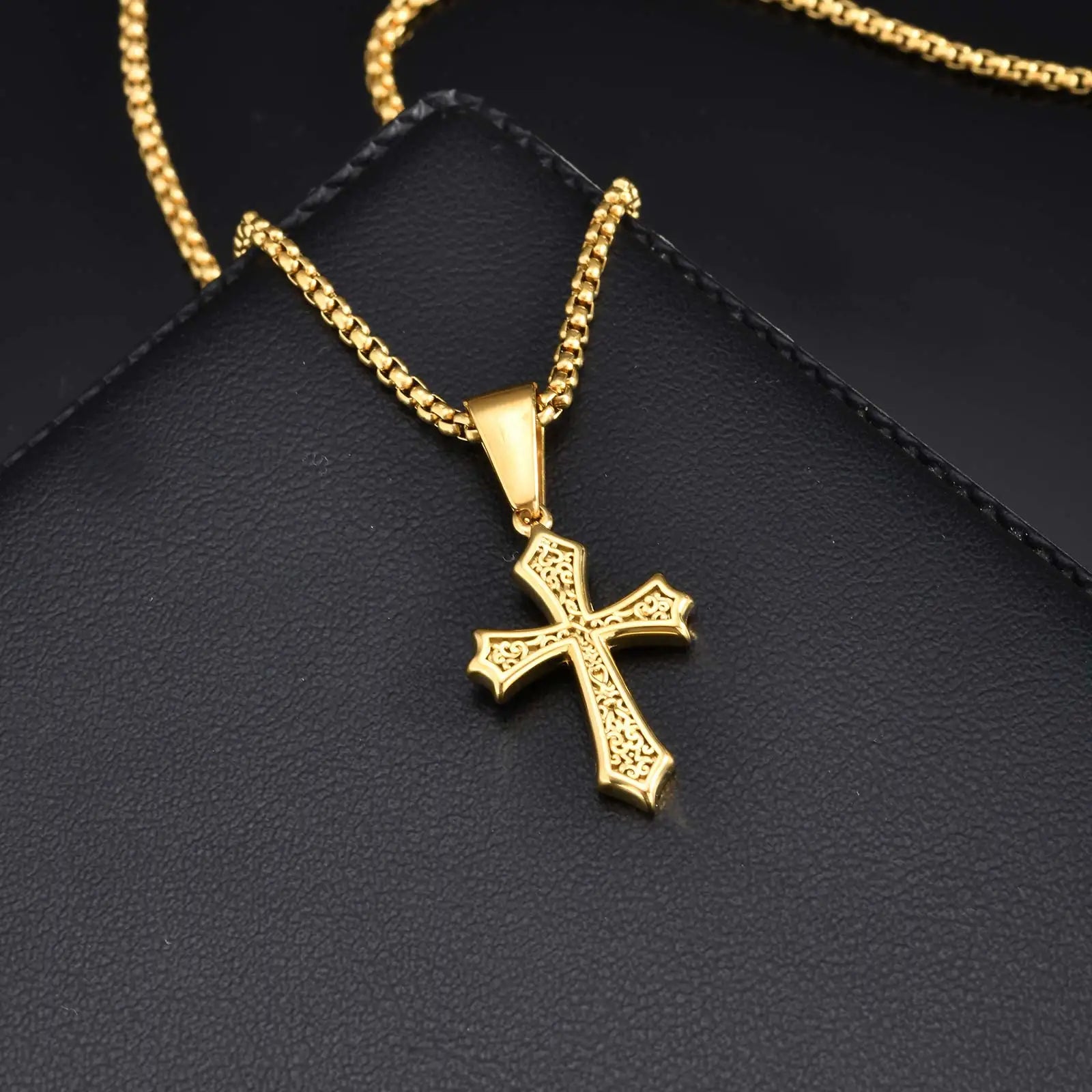 Hip Hop Cross Pendant Necklace