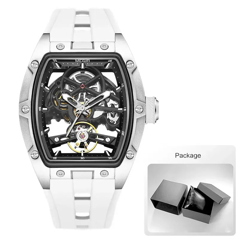 MEGIR Men's Skeleton Sport Watch