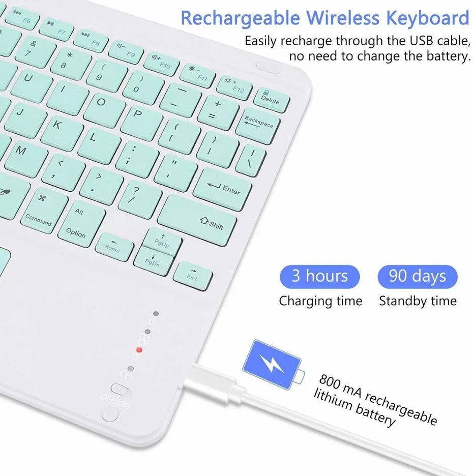 Universal Spanish/English Bluetooth Keyboard