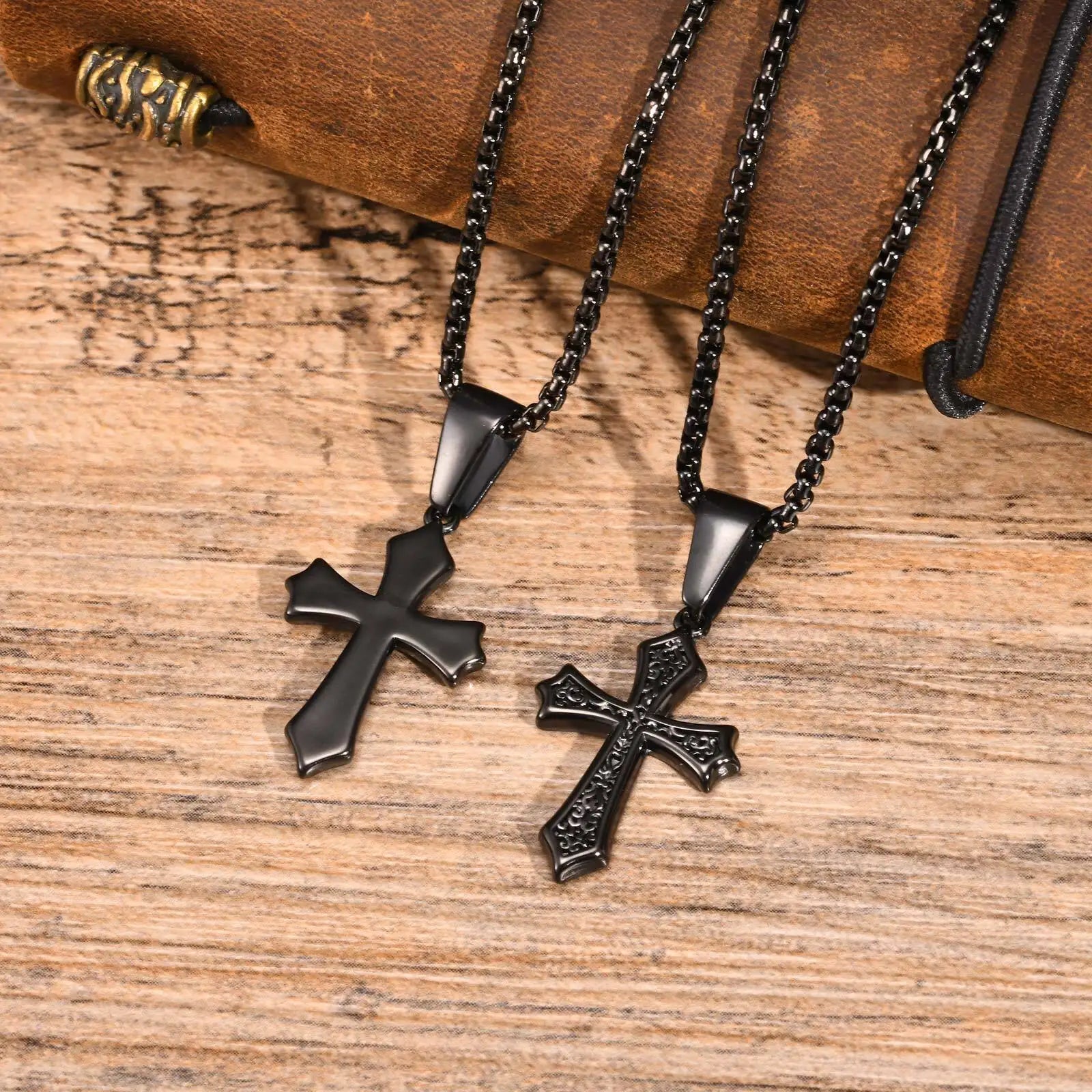Hip Hop Cross Pendant Necklace