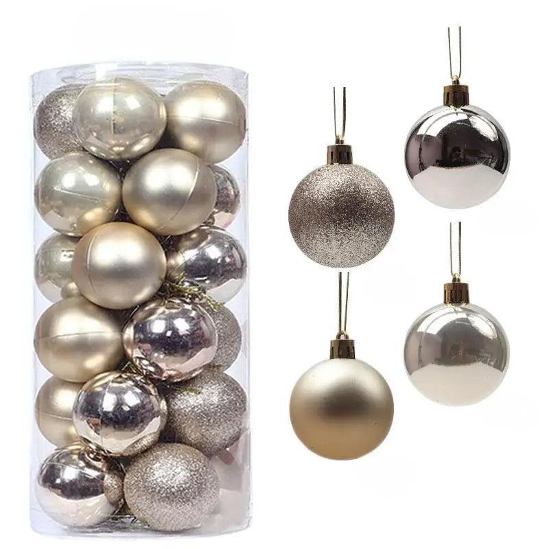 Holiday Christmas Ball Ornaments Set – 24PCS