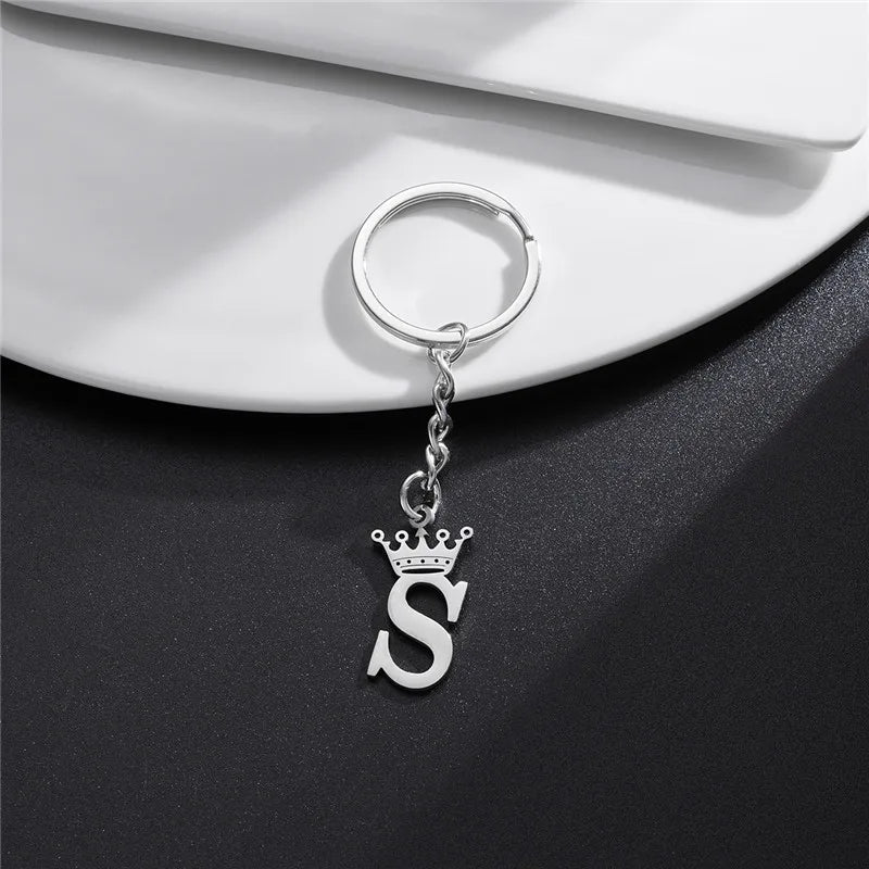 Royal Initial Keychain Charm