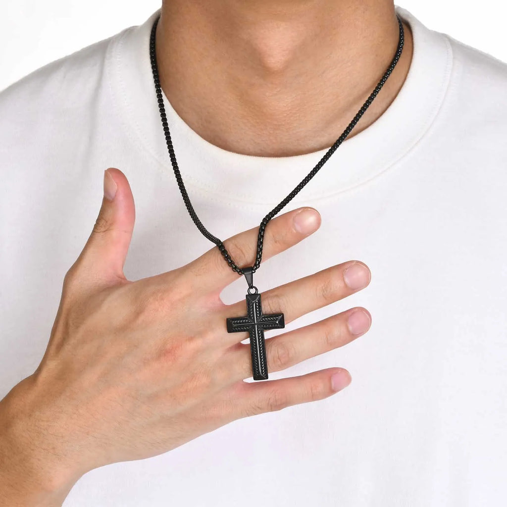 SteelFaith Cross Necklace