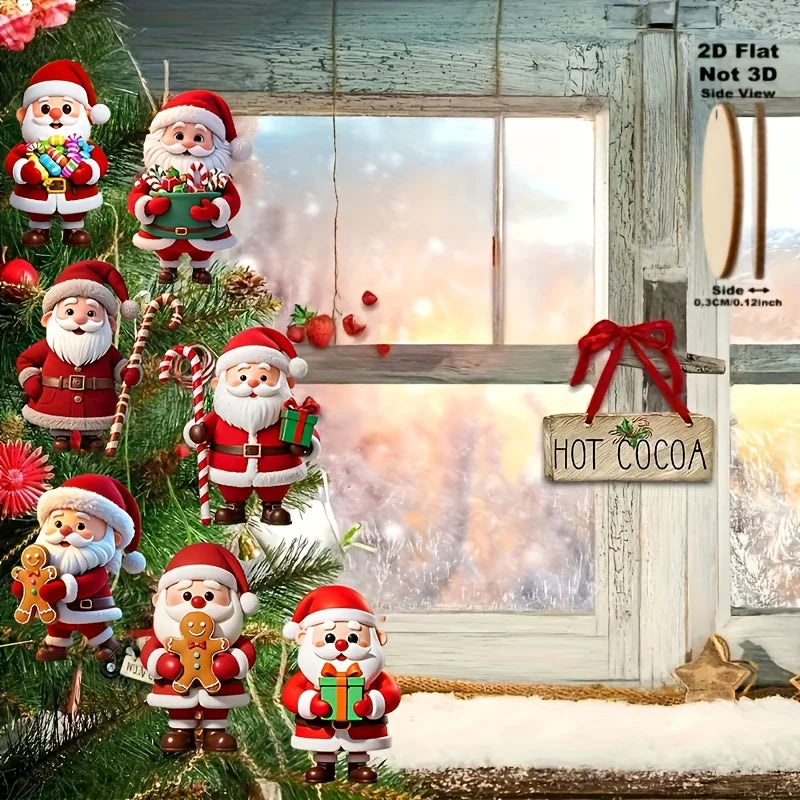 Holiday Cheer Wooden Ornament Set