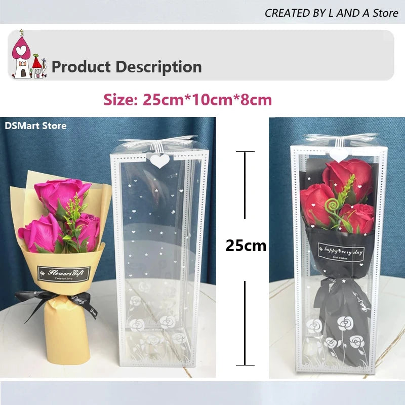 Rose Soap Flower Bouquet Gift Box