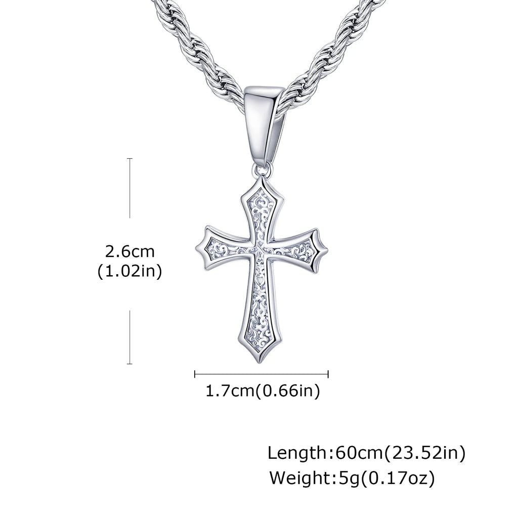 Hip Hop Cross Pendant Necklace