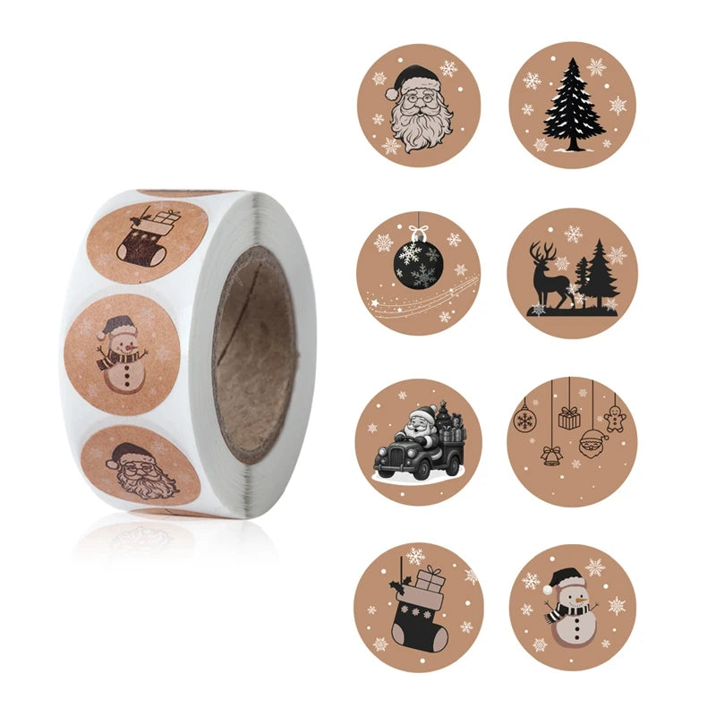 500Pcs Christmas Stickers Set